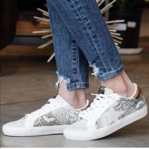 Vintage Havana Bianca Snakeskin White Sneakers